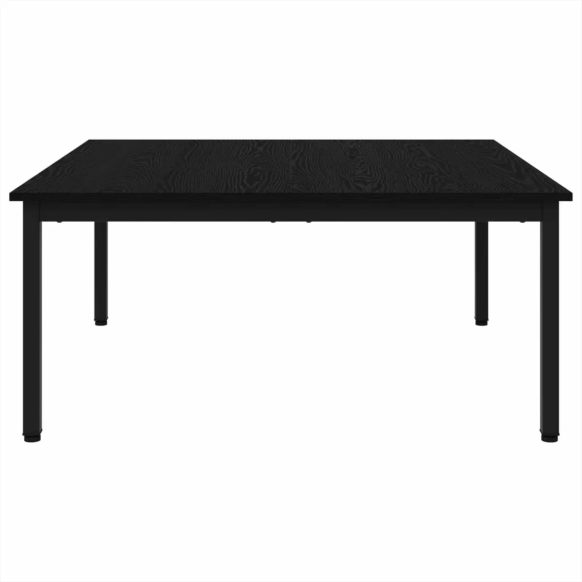 Coffee Table Living Room Black Oak 100x100x45cm Modern Accent Furniture