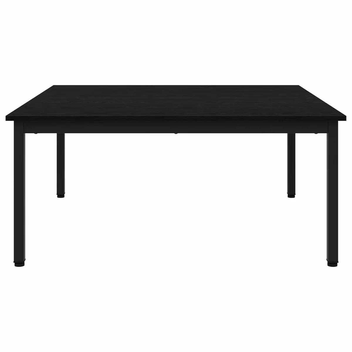 Coffee Table Living Room Black Oak 100x100x45cm Modern Accent Furniture