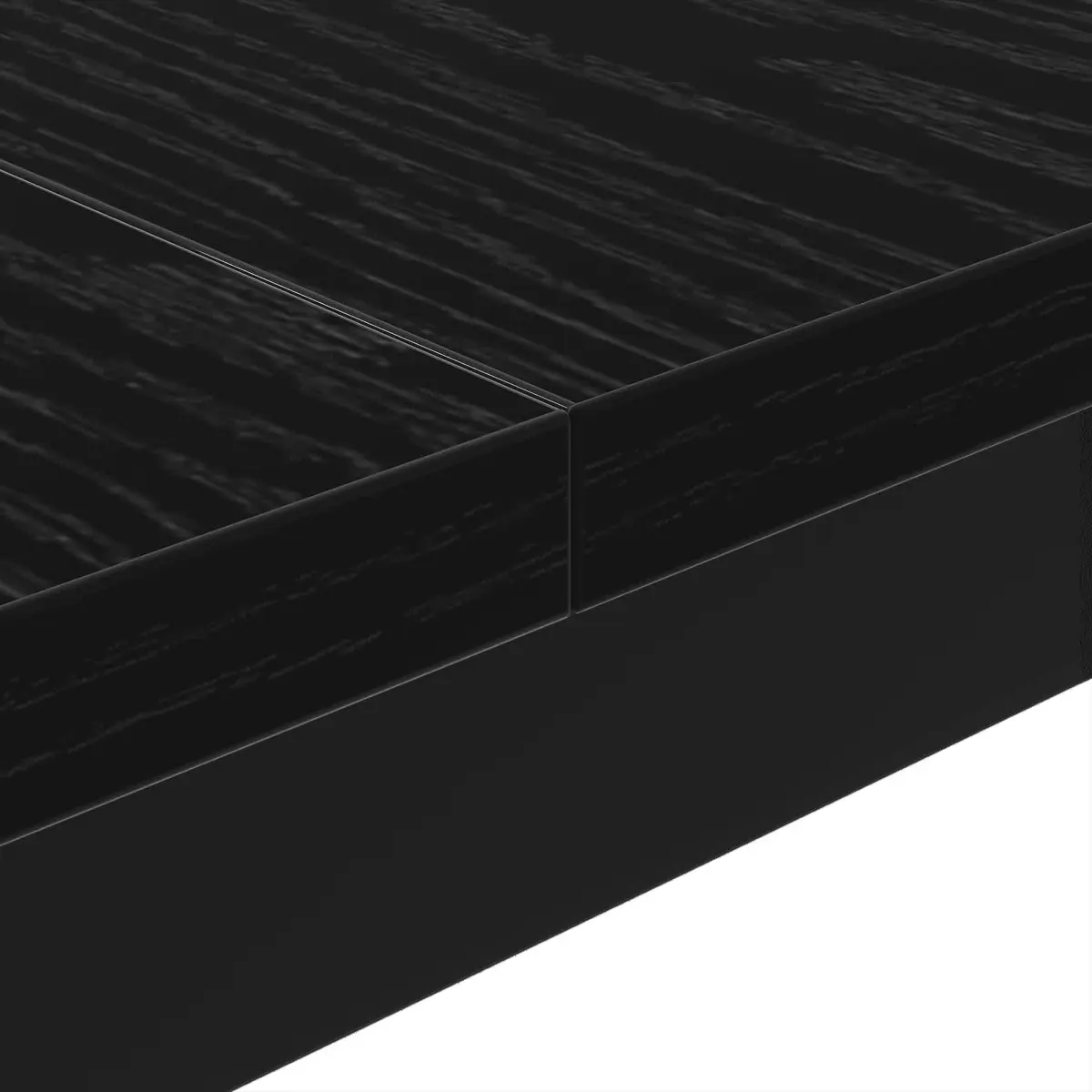 Coffee Table Living Room Black Oak 100x100x45cm Modern Accent Furniture