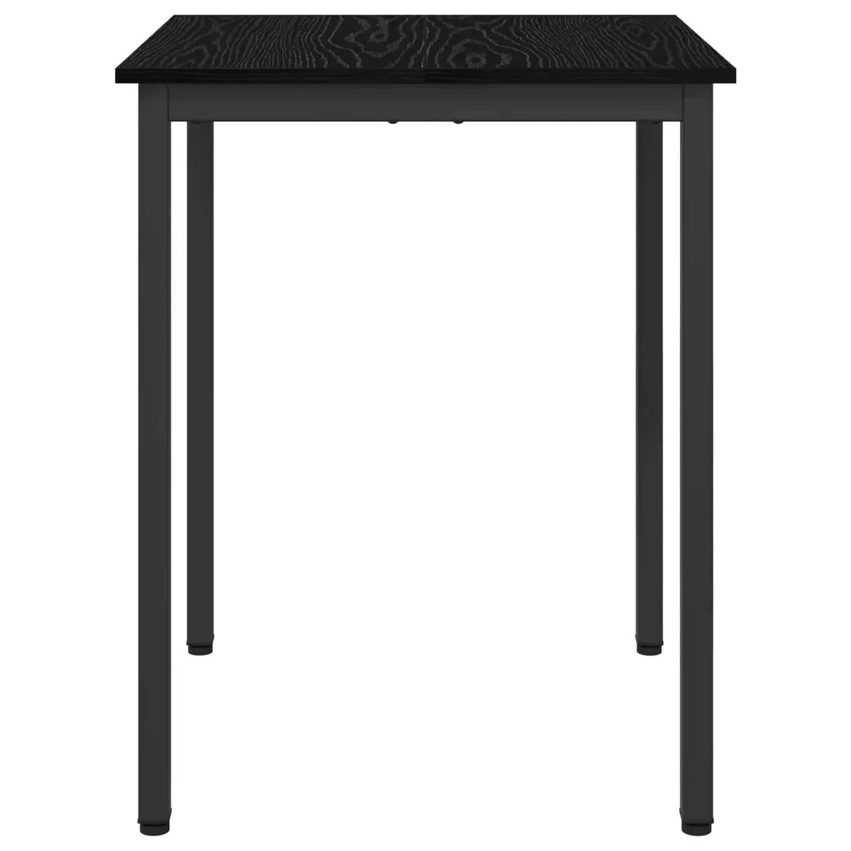 Dining Table 60x60x75 cm Black Metal Frame Engineered Wood Kitchen Furniture