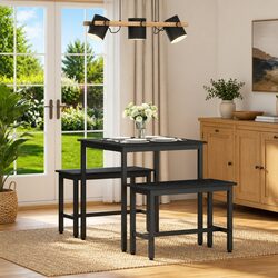 Dining Table Specifications: 70x70x75cm Black Frame