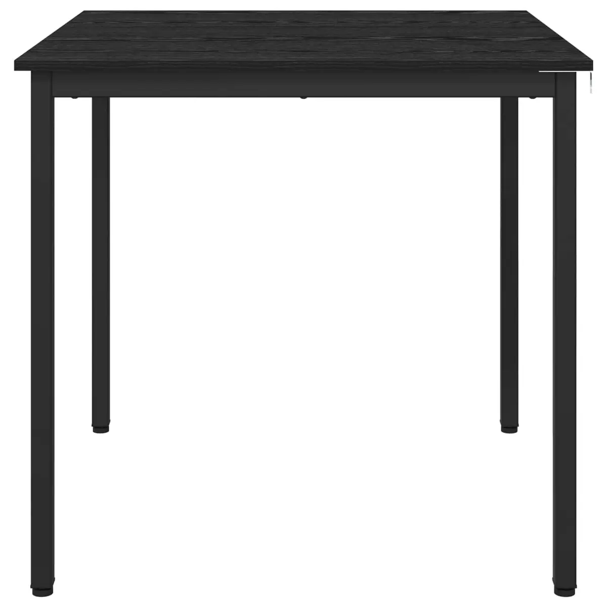 Dining Table Kitchen 80x80x75cm Black Metal Frame Engineered Wood