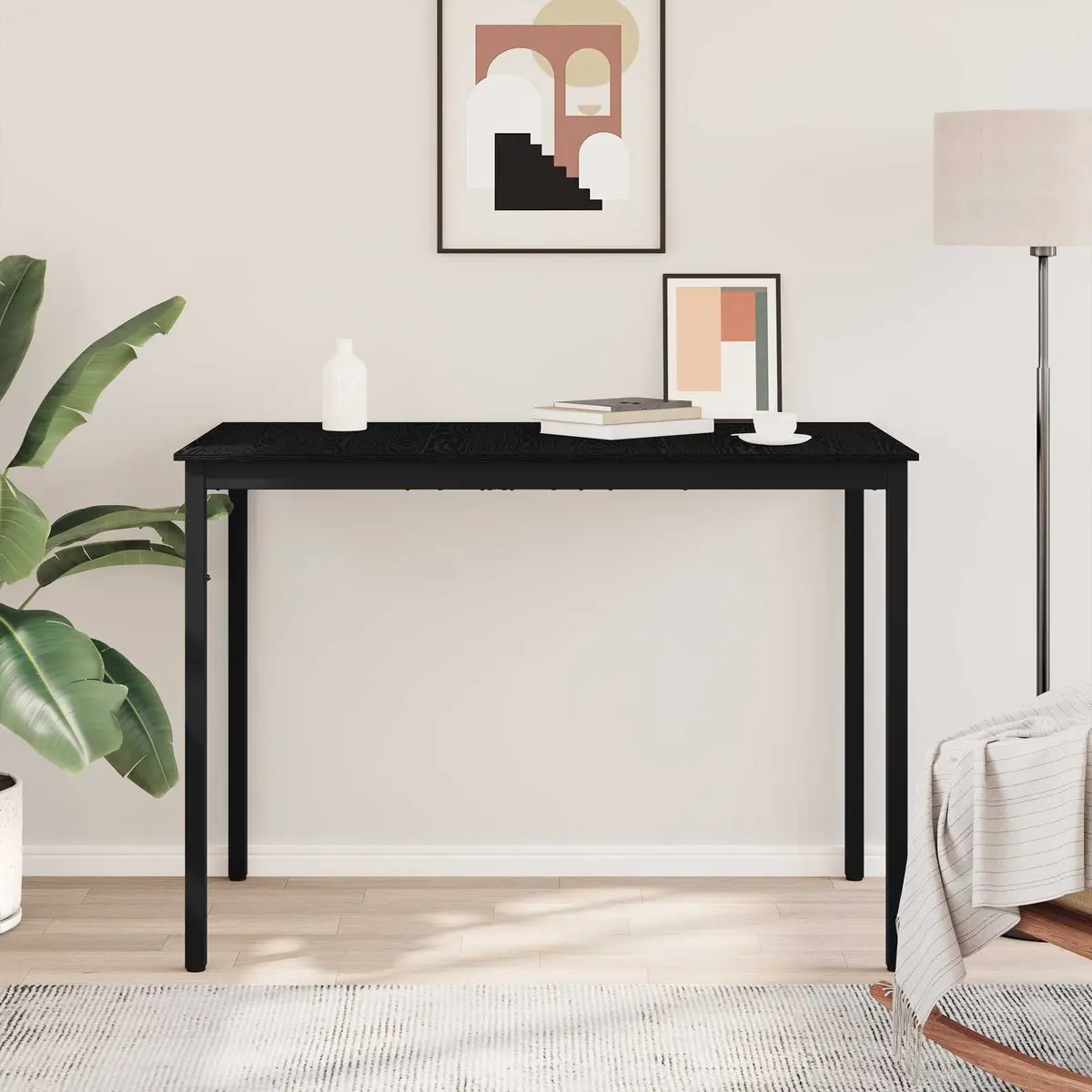 Rectangular Black Bar Table