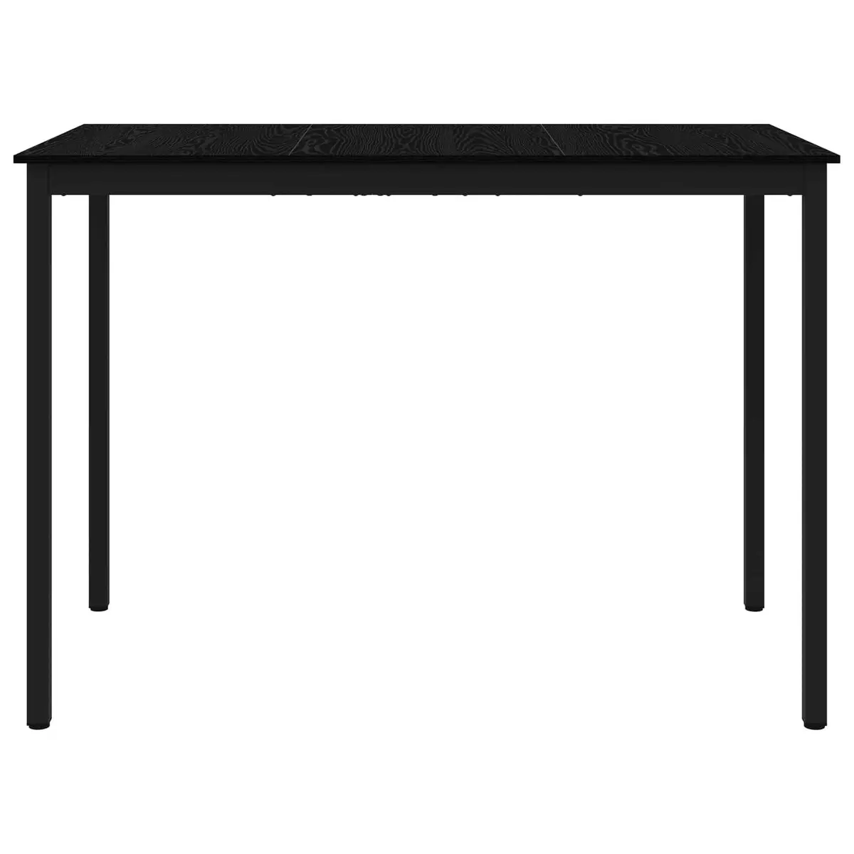 Rectangular Black Engineered Wood Bar Table
