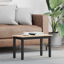 Coffee Table Specifications: Solid Pine Wood, Metal Legs