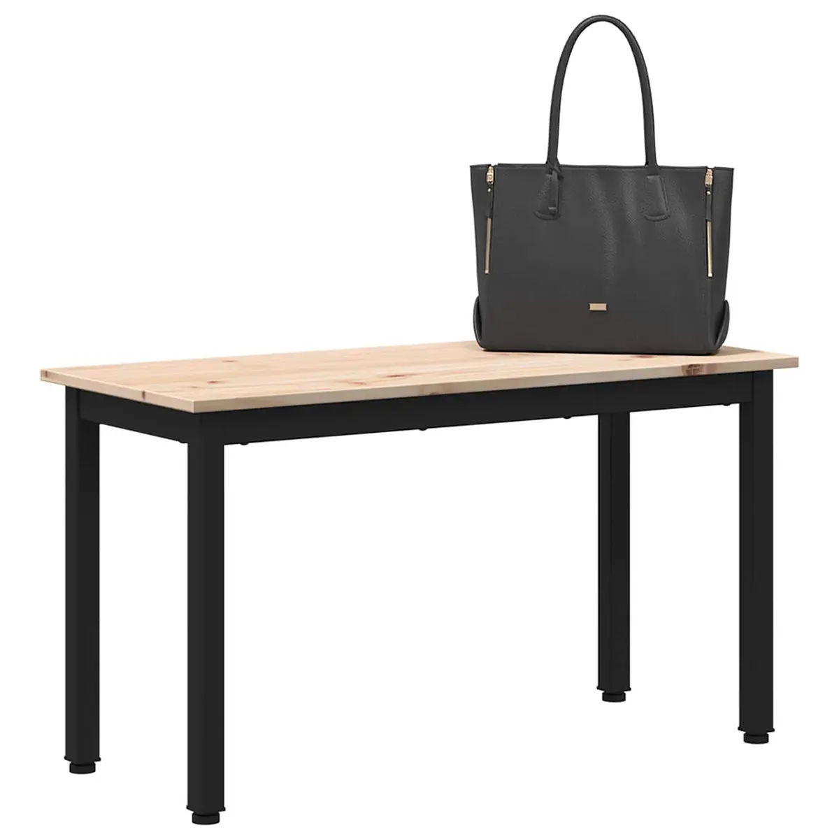 Solid Pine Wood Bench Natural Brown 80x35x45cm Dining Patio Entryway Seating