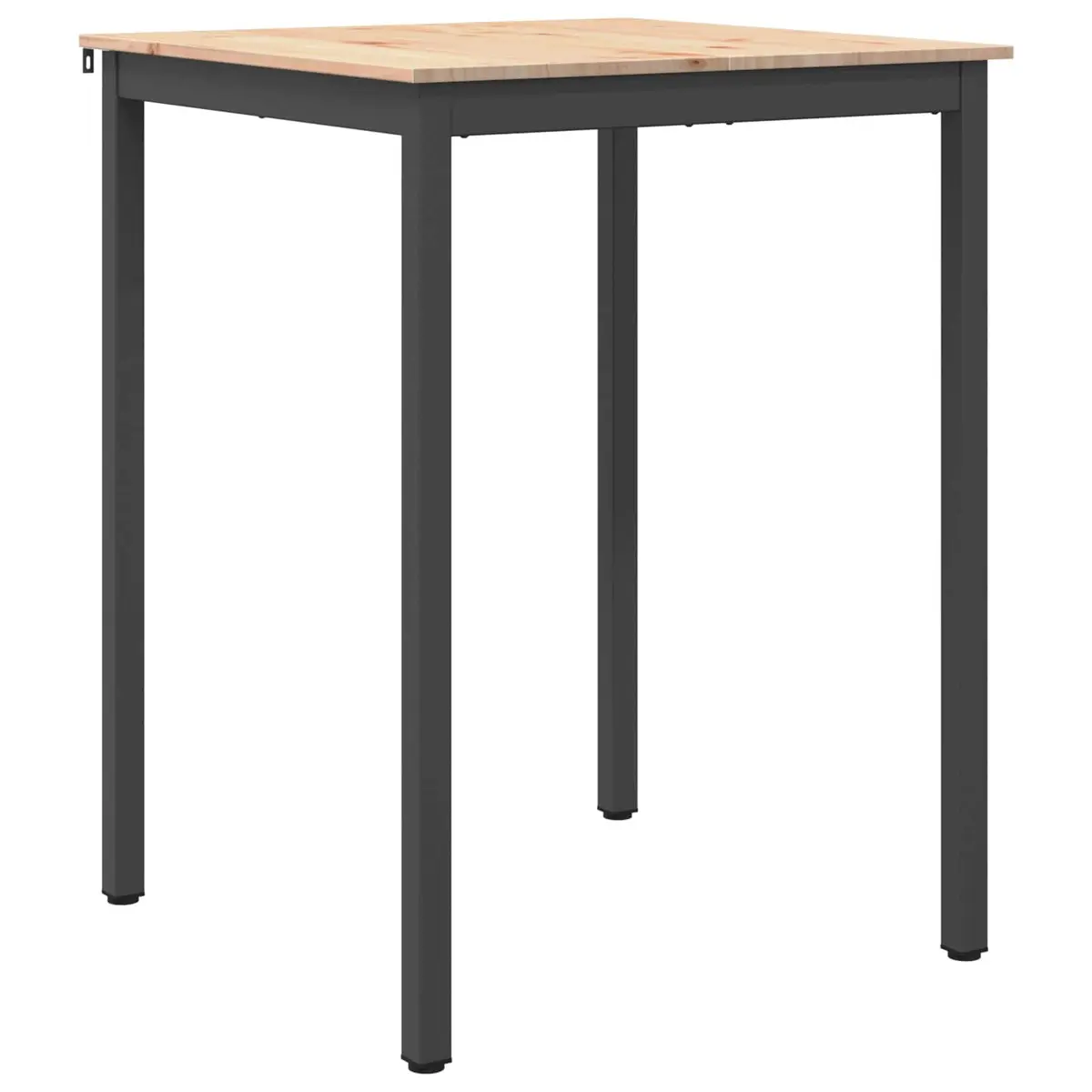 Bar Table 80x80x105cm Solid Pine Wood Kitchen Dining Room Modern Industrial