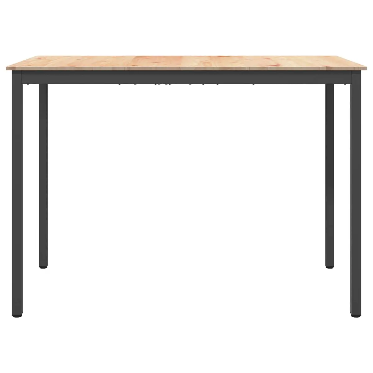 Bar Table Solid Pine Wood Metal Legs Kitchen Dining Room Furniture 150x80x105cm