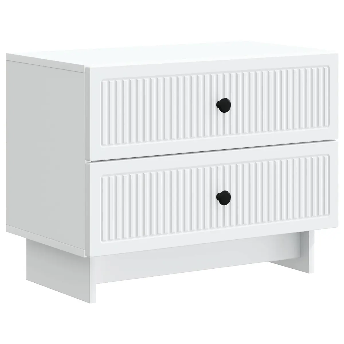 Bedside Cabinet White Modern Storage Table Nightstand Bedroom Furniture