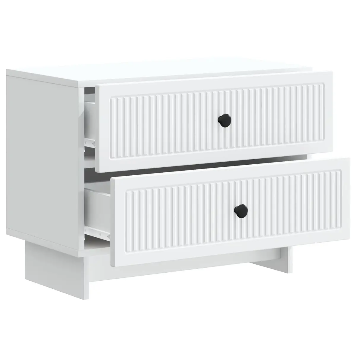 Bedside Cabinet White Modern Storage Table Nightstand Bedroom Furniture