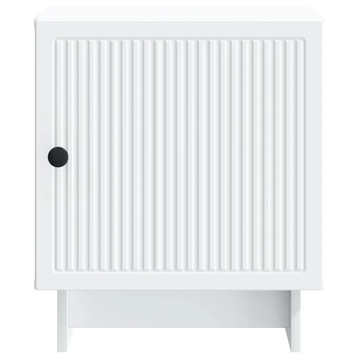 Bedside Cabinet White Modern Storage Nightstand Compact Bedroom Furniture