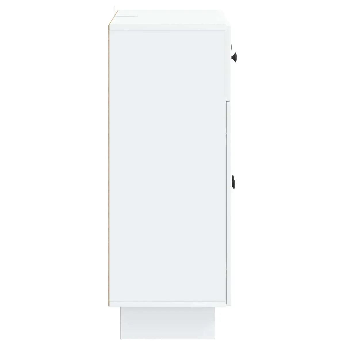 White Sideboard Storage Cabinet for Living Room 66x34.5x90cm Engineered Wood Furniture