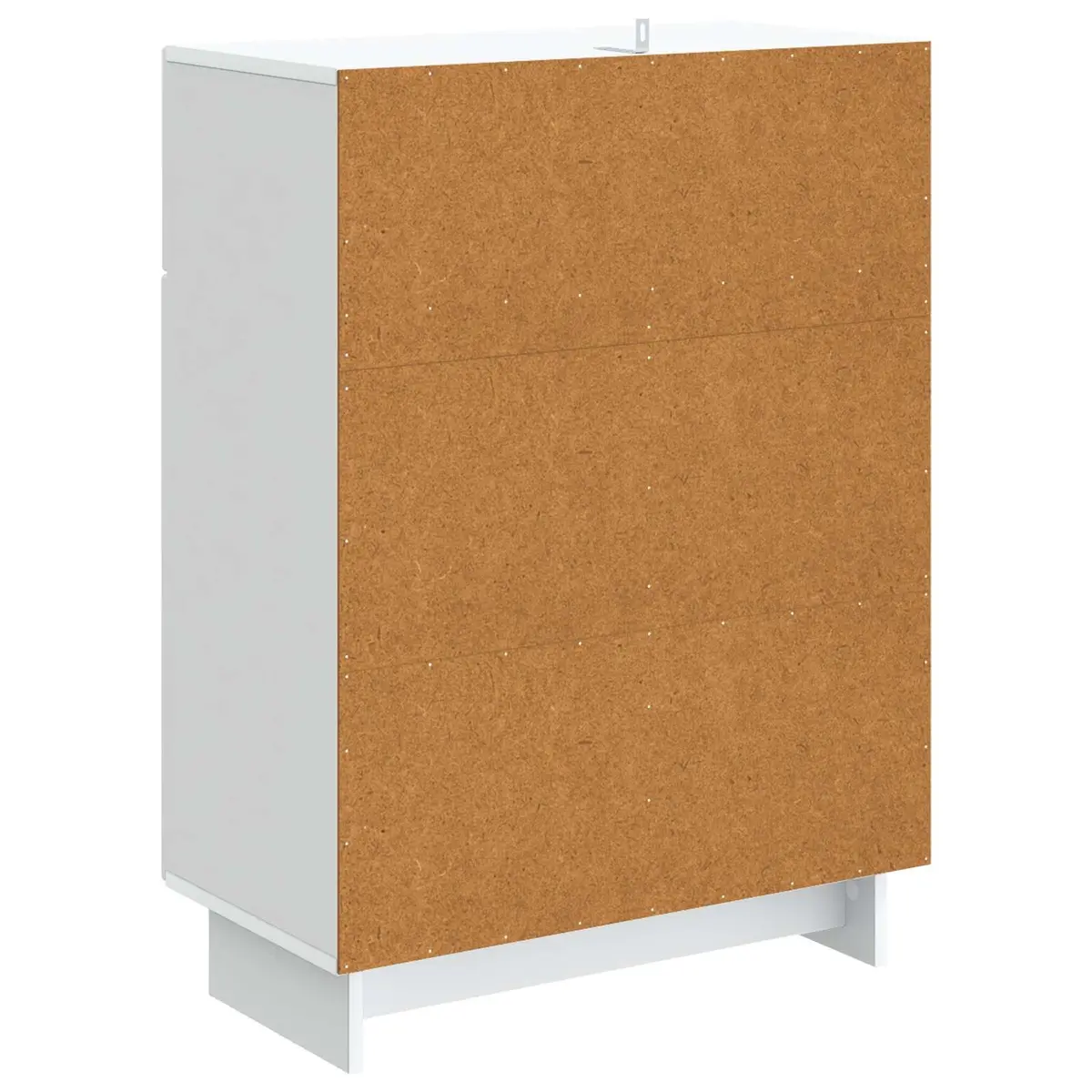 White Sideboard Storage Cabinet for Living Room 66x34.5x90cm Engineered Wood Furniture
