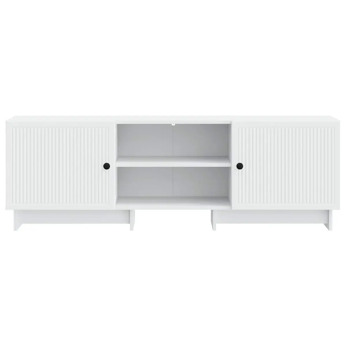 TV Cabinet White 150 x 31 x 50 cm Engineered Wood Modern Vintage Style Storage