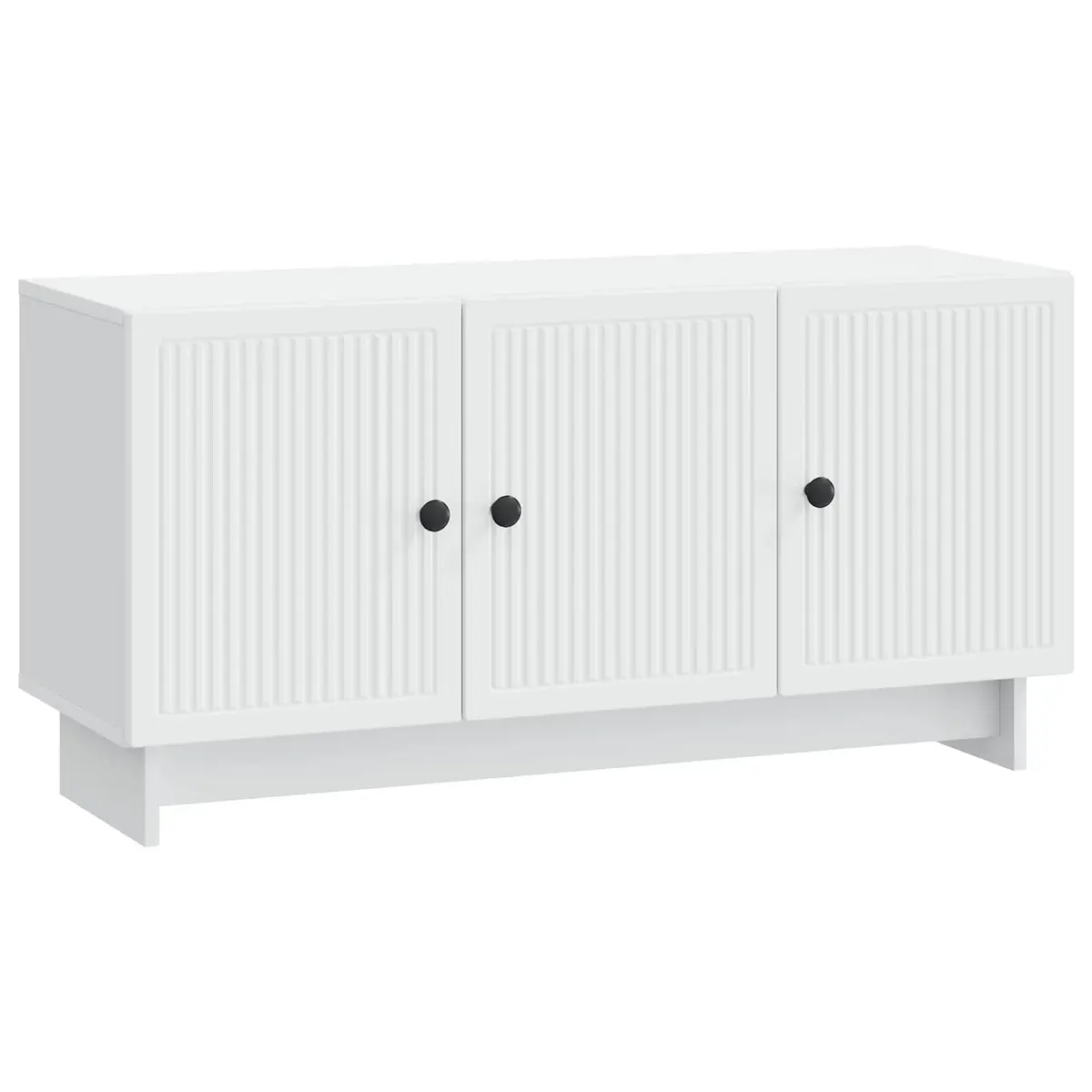 TV Cabinet White Modern Living Room Storage Unit 99 x 34.5 x 50 cm