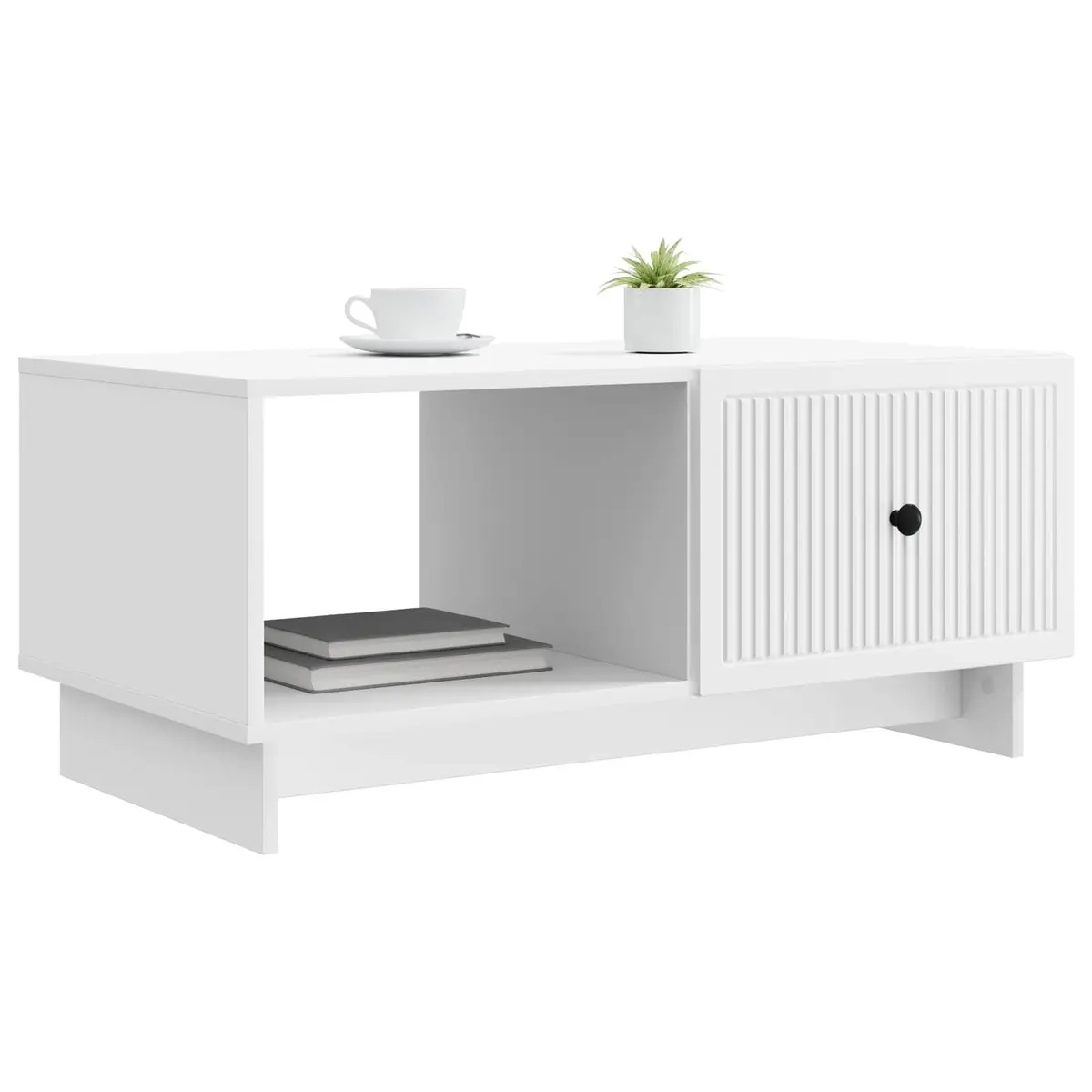 Rectangular Coffee Table 90 x 50 x 40 cm in White
