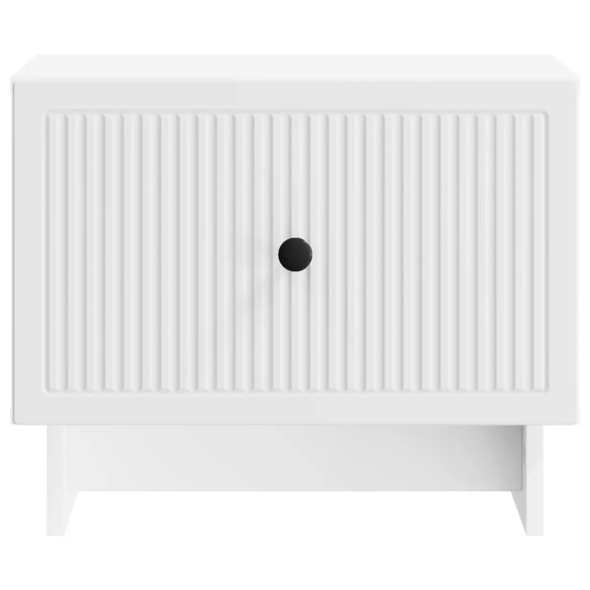 Coffee Table with Drawer White Stripe Border Modern Living Room Accent Furniture