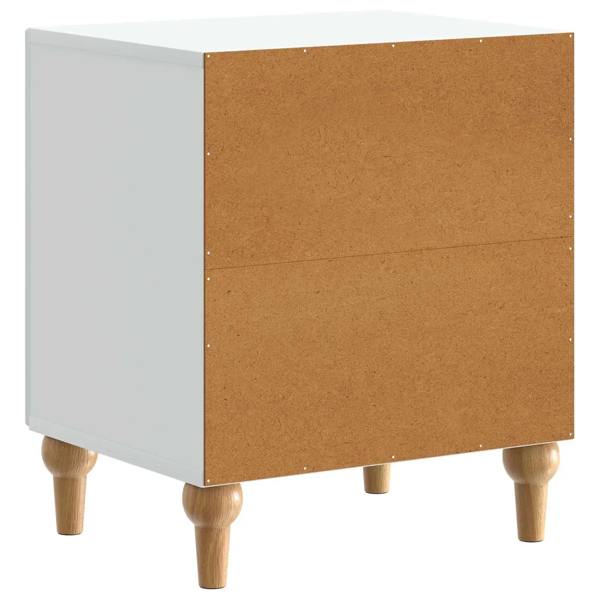 Bedside Cabinet White Bedroom Storage Table 43 x 34.5 x 50 cm