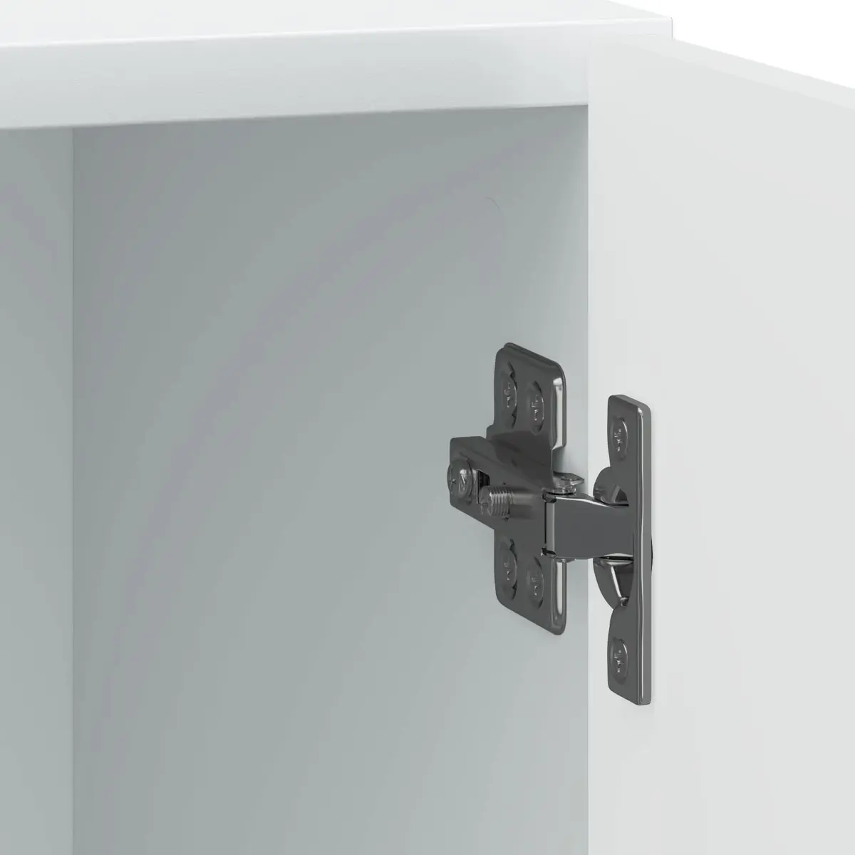 Bedside Cabinet White Bedroom Storage Table 43 x 34.5 x 50 cm