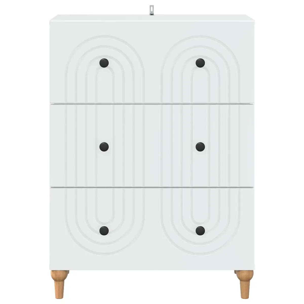 Storage Cabinet Drawer Unit Living Room White 66 x 34.5 x 90 cm