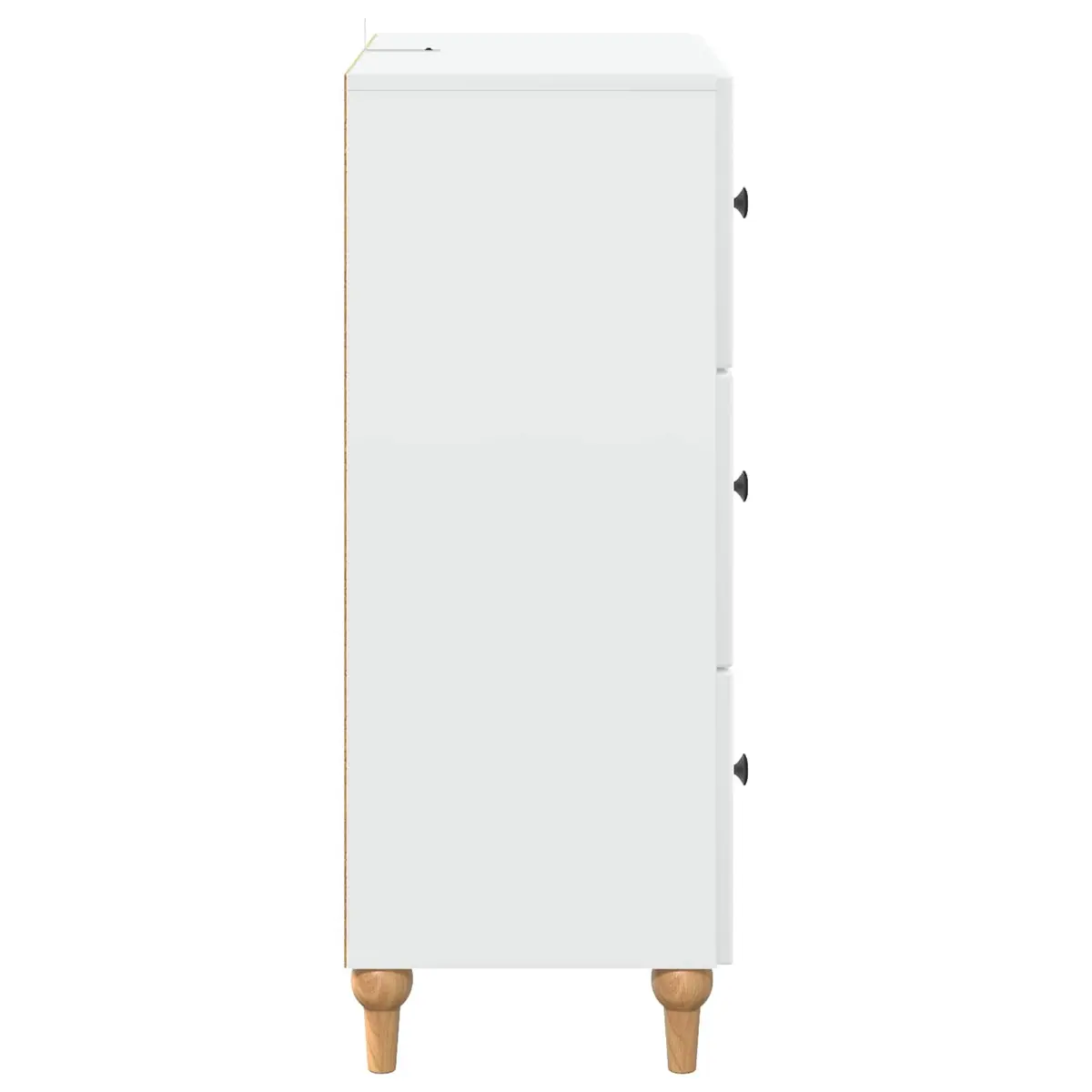 Storage Cabinet Drawer Unit Living Room White 66 x 34.5 x 90 cm