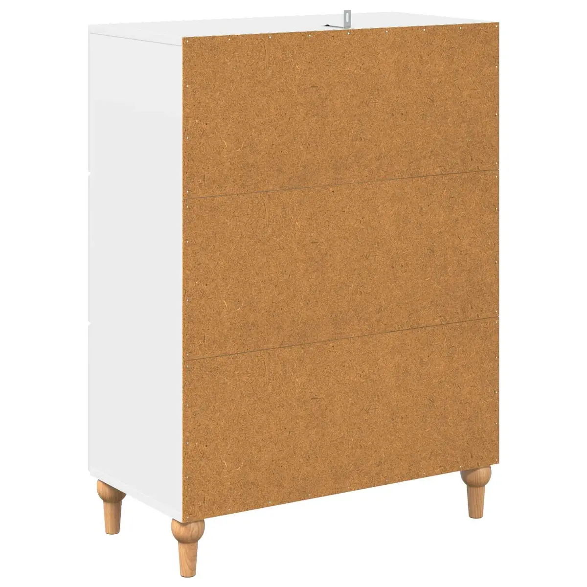 Storage Cabinet Drawer Unit Living Room White 66 x 34.5 x 90 cm