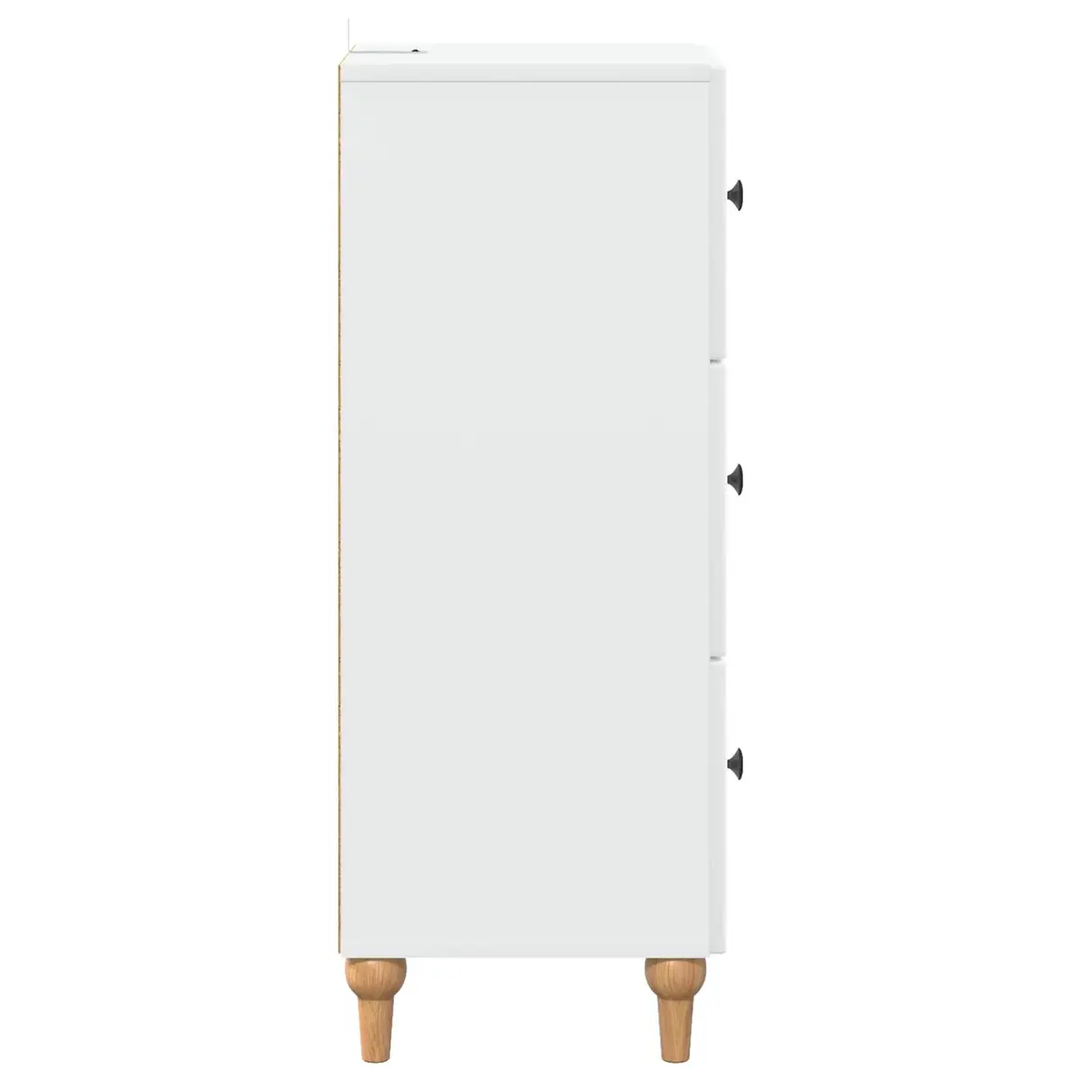 Drawer Storage Cabinet White Engineered Wood 33 x 34.5 x 90 cm
