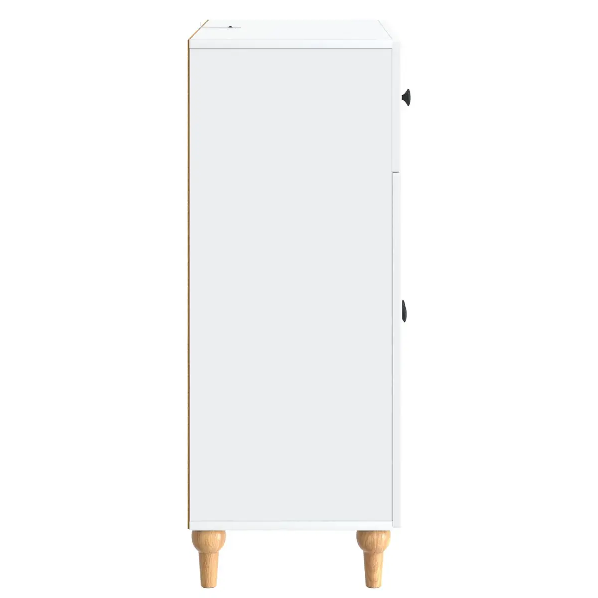 White Sideboard Cabinet 66x34.5x90cm Modern Storage Buffet Dining Room Furniture