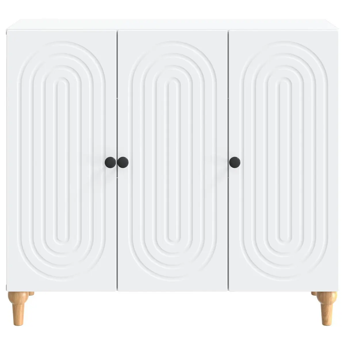 Sideboard Cabinet for Home Storage White Engineered Wood 89x34.5x80cm