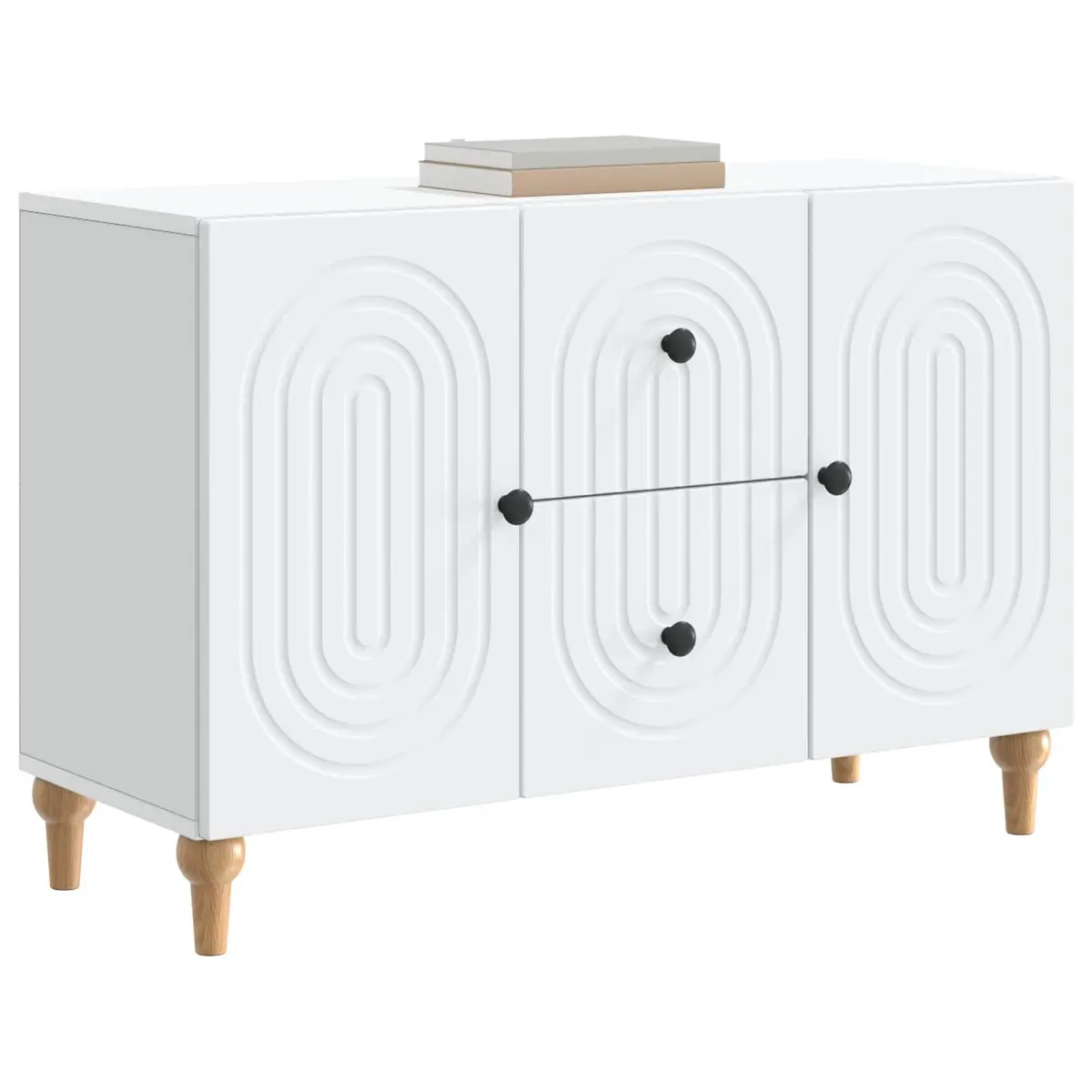 White Modern TV Cabinet with Drawer