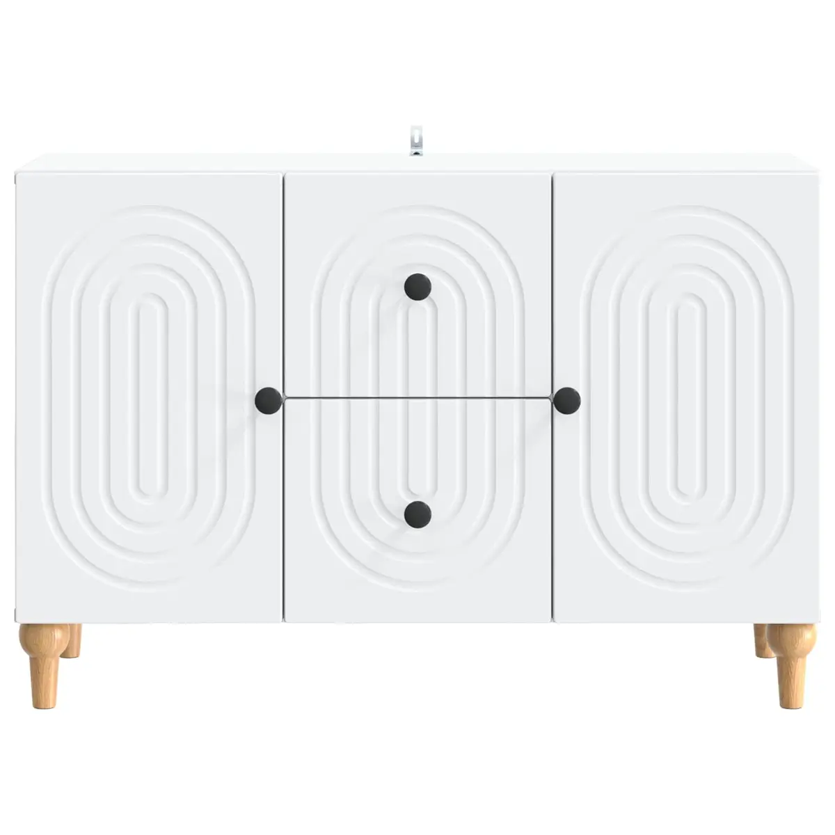 White Modern TV Cabinet with Drawer