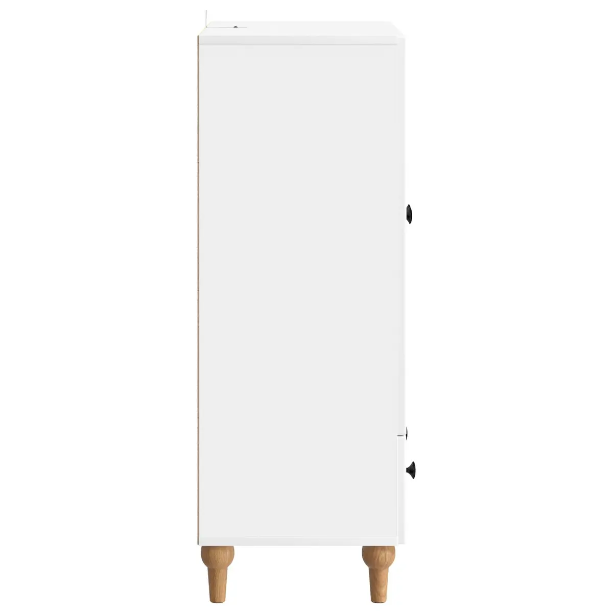 White Sideboard Storage Cabinet Living Room 66 x 34.5 x 95 cm