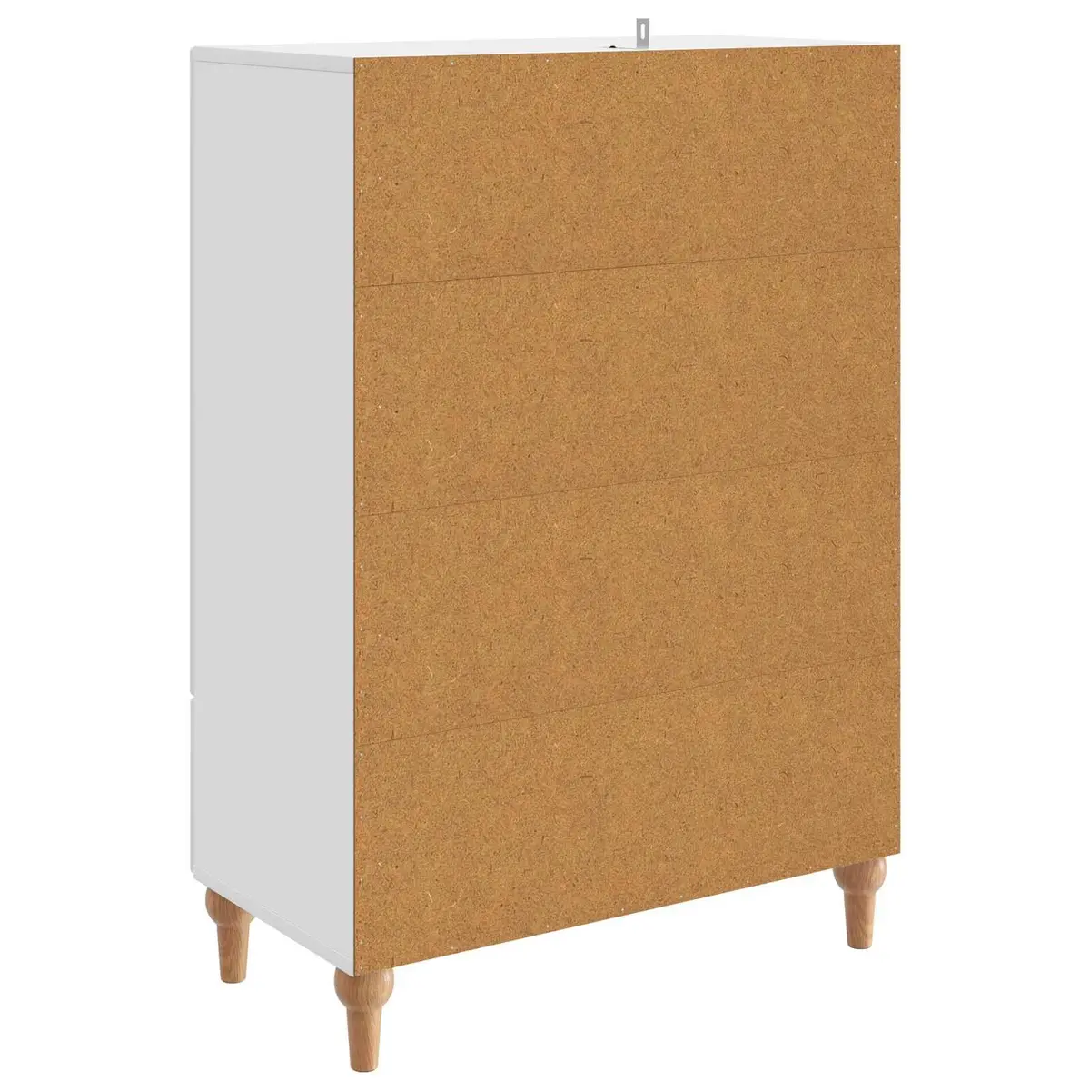 White Sideboard Storage Cabinet Living Room 66 x 34.5 x 95 cm