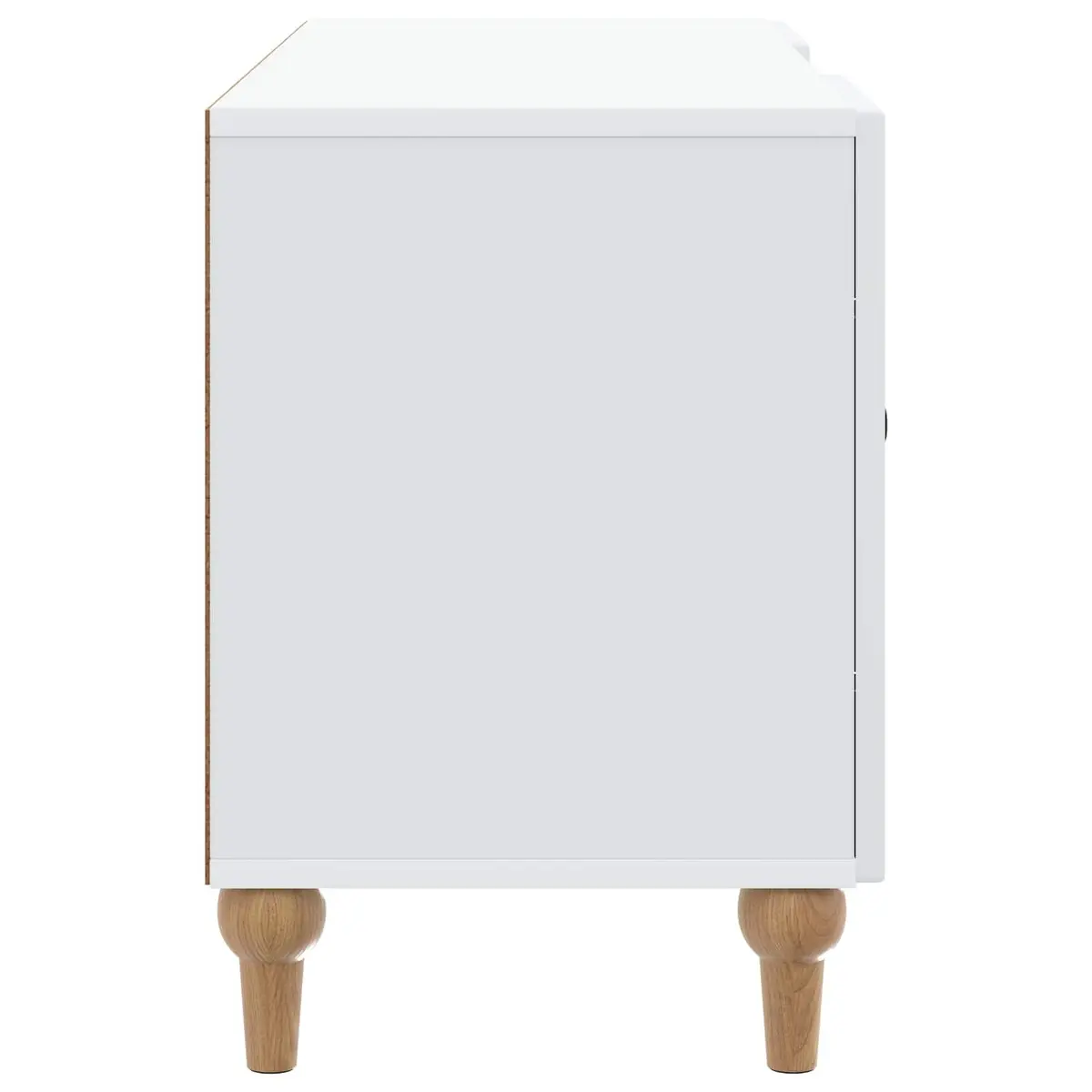 TV Cabinet White Modern Living Room Media Storage Unit 102x34.5x50cm