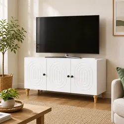 White TV Cabinet Dimensions: 99 x 34.5 x 50 cm