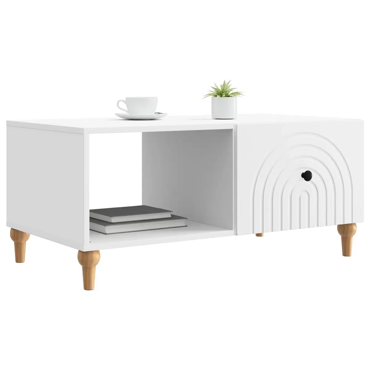 Coffee Table Living Room White 90 x 50 x 40 cm