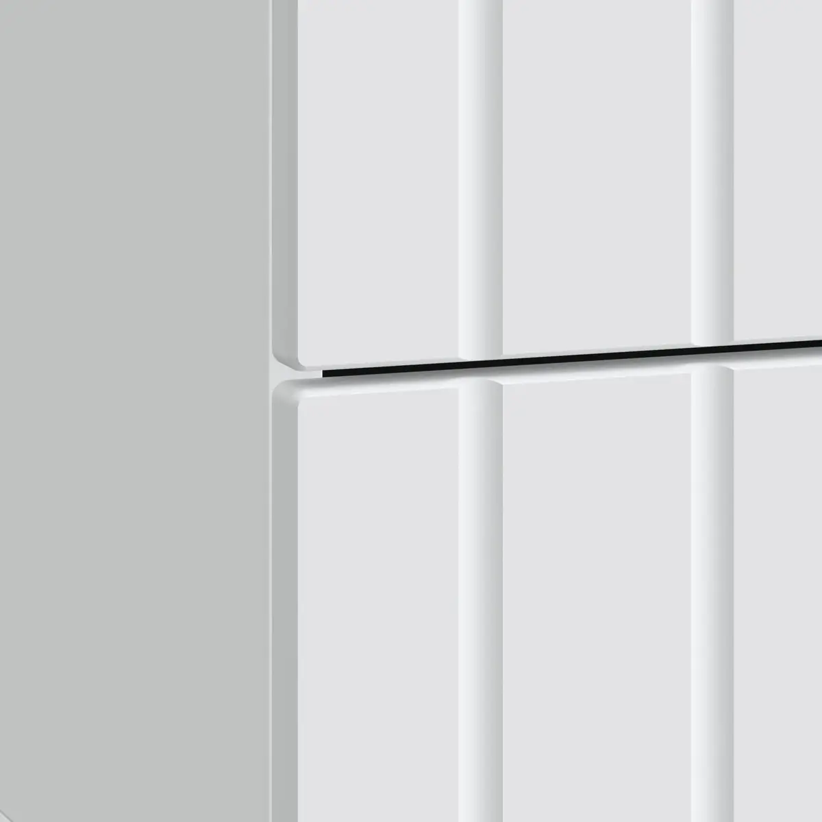 Bedside Cabinet White Modern Bedroom Nightstand Storage 43 x 34.5 x 49.5 cm