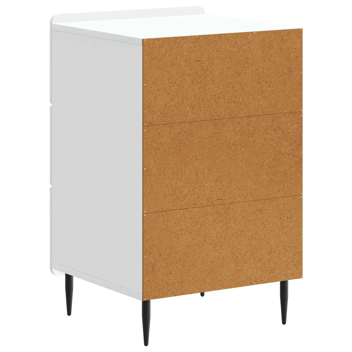Bedside Cabinet White Engineered Wood 43 x 41 x 68 cm Storage Table