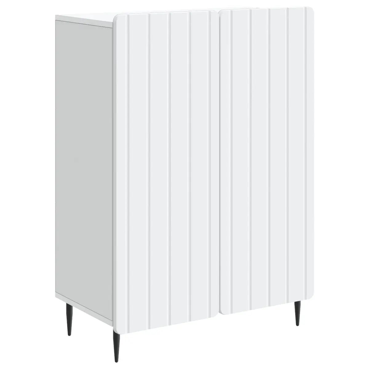 Sideboard White Living Room 66 x 34.5 x 92 cm Engineered Wood Storage Cabinet