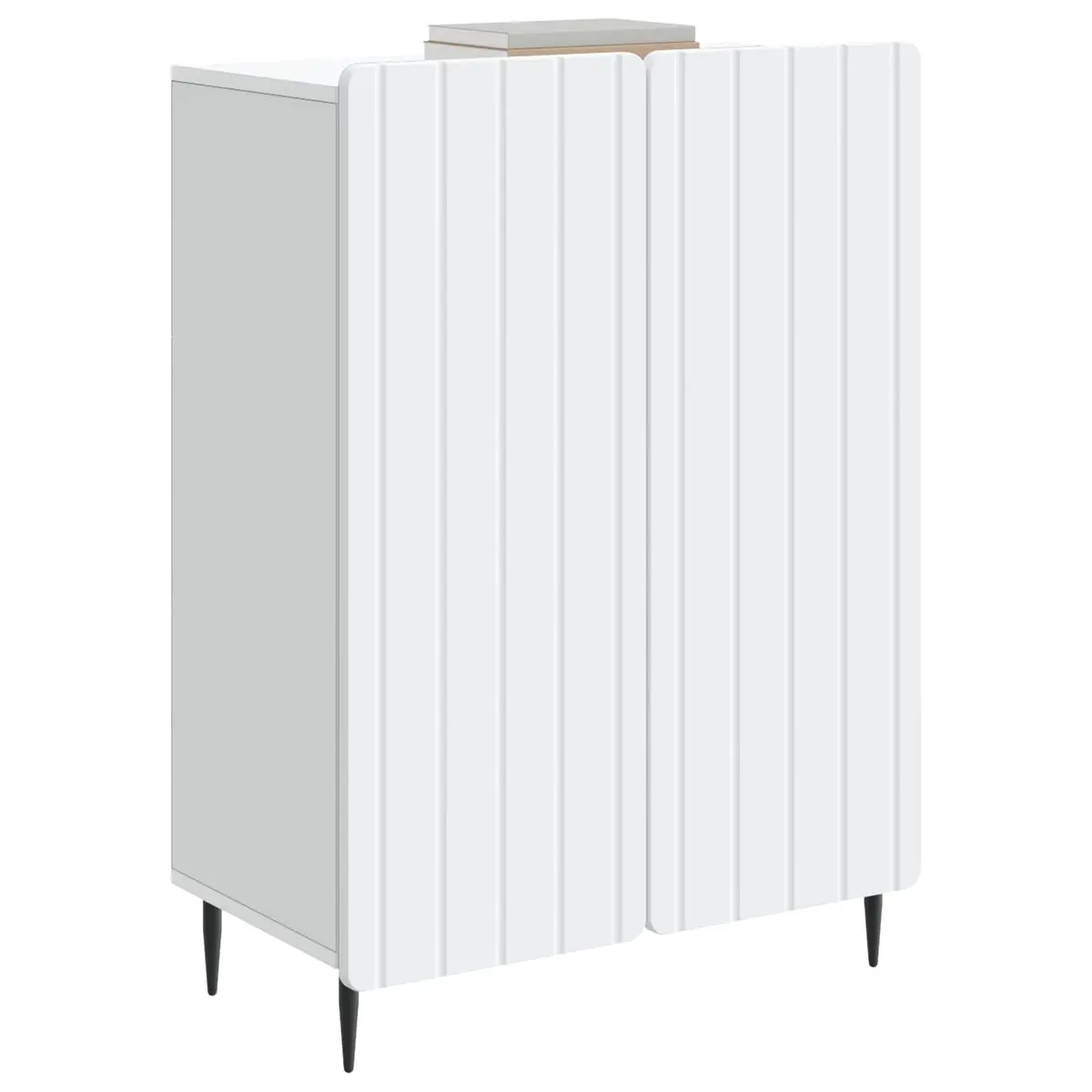 Sideboard White Living Room 66 x 34.5 x 92 cm Engineered Wood Storage Cabinet