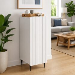 Modern Sideboard White Storage Cabinet Dining Living Room Furniture Engineered
