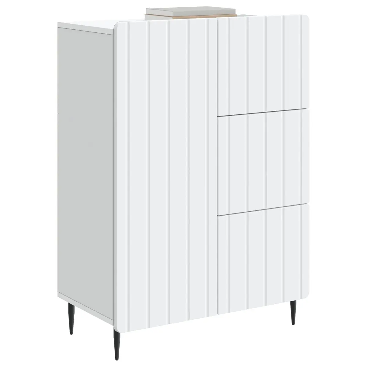 Sideboard for Dining Living Room 66 x 34.5 x 91.5 cm White Storage Cabinet