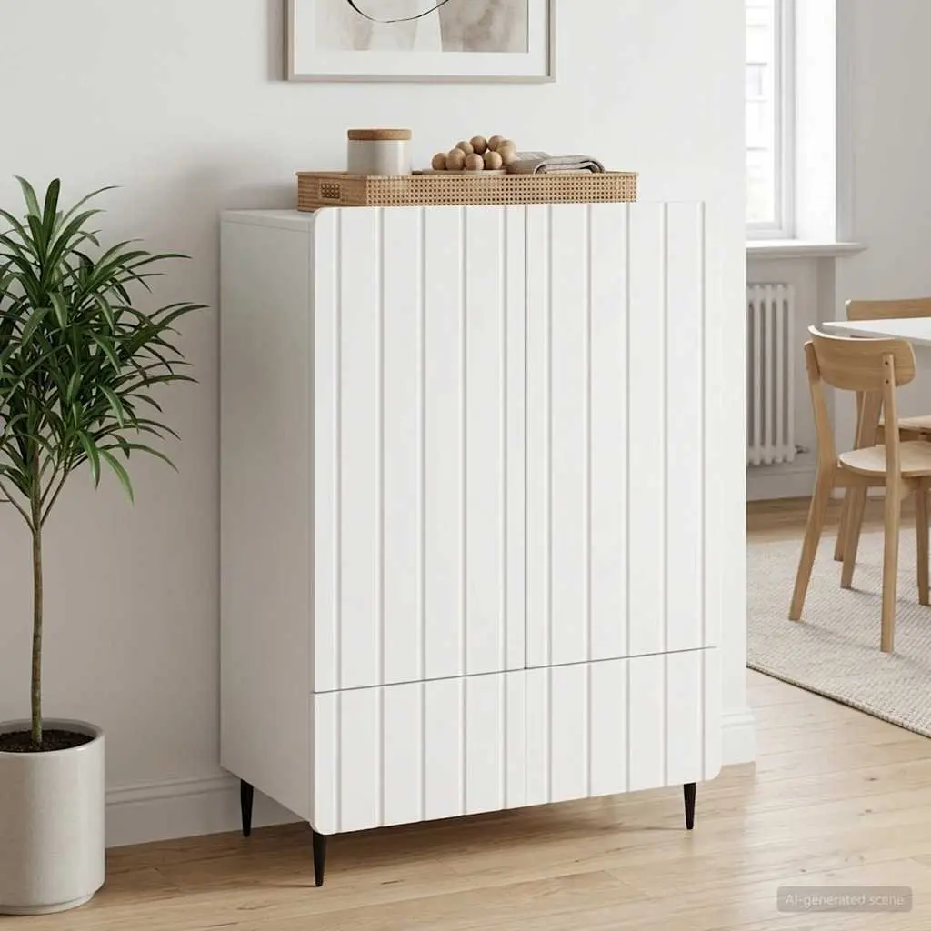 Sideboard Storage Cabinet for Dining Room and Living Space 66x34.5x97cm Modern Engineered Wood