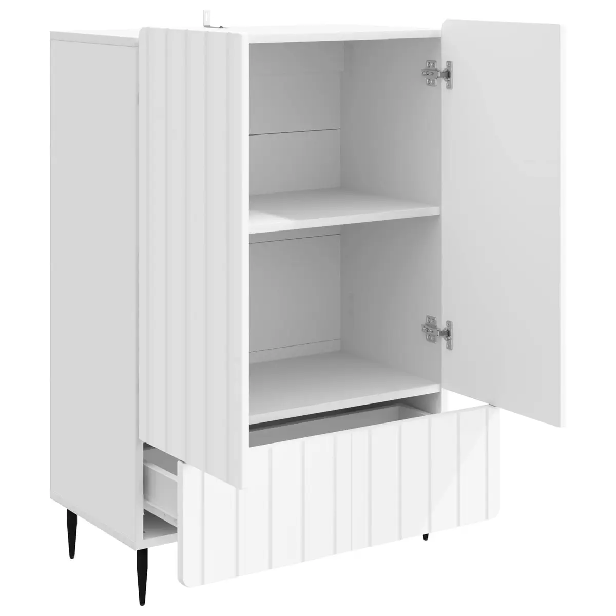 Sideboard Storage Cabinet for Dining Room and Living Space 66x34.5x97cm Modern Engineered Wood