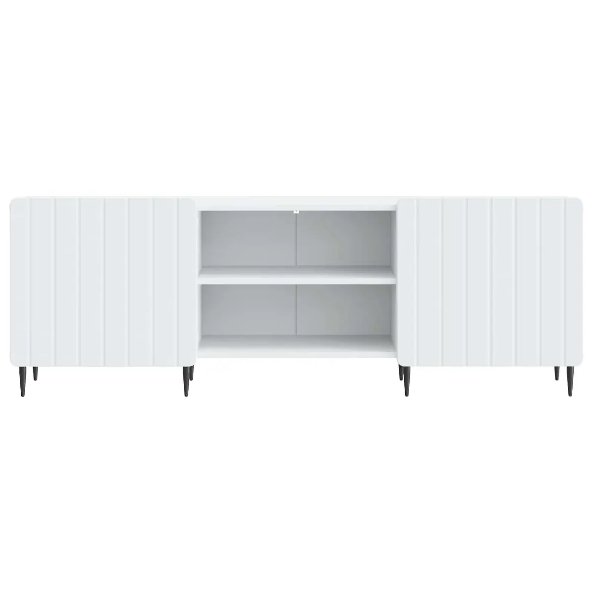 TV Cabinet for Living Room White Modern Entertainment Unit 150 x 31 x 52 cm