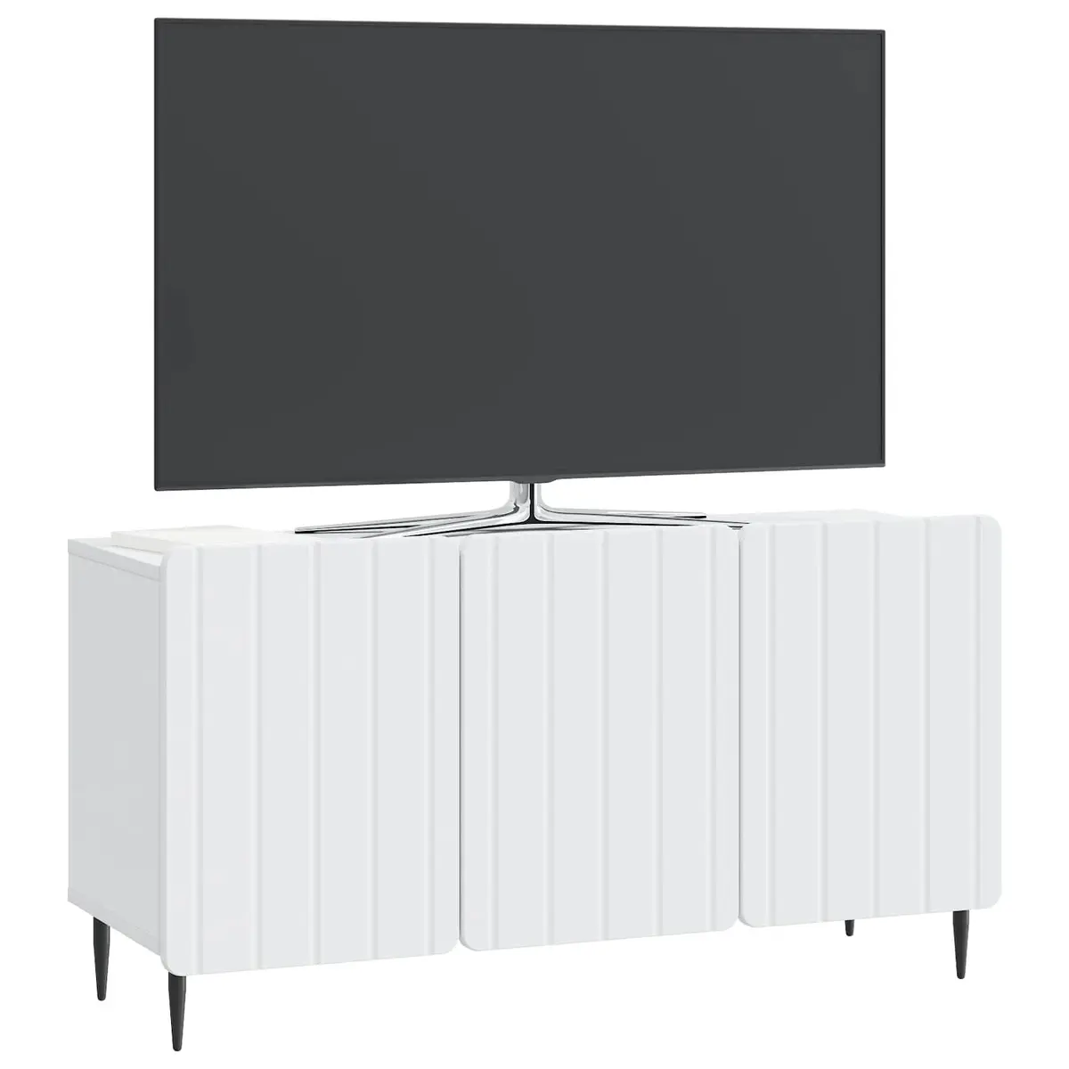 TV Cabinet for Living Room White Modern Storage Unit 99 x 34.5 x 52 cm