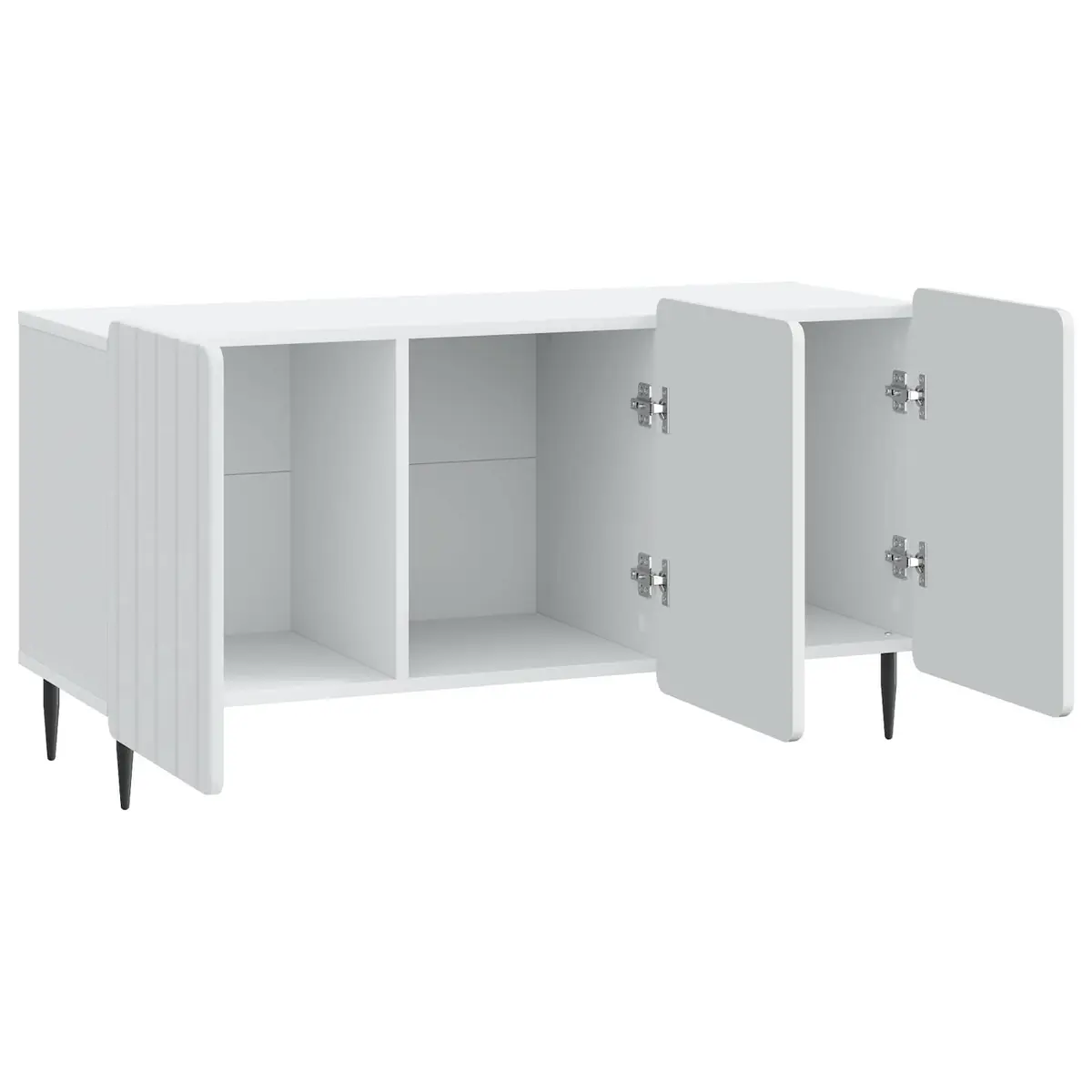 TV Cabinet for Living Room White Modern Storage Unit 99 x 34.5 x 52 cm