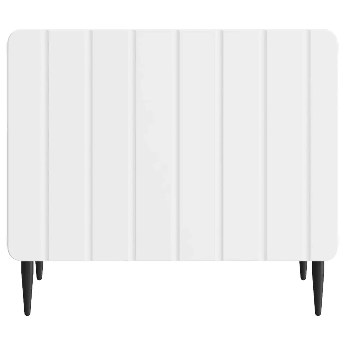 Coffee Table for Living Room Dual-Level White Engineered Wood