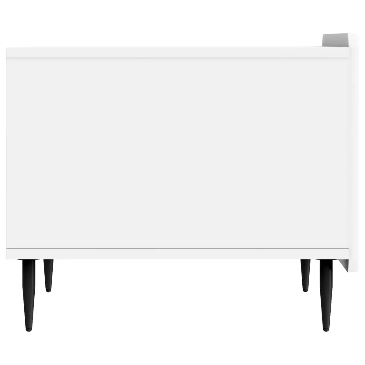 Coffee Table for Living Room Dual-Level White Engineered Wood