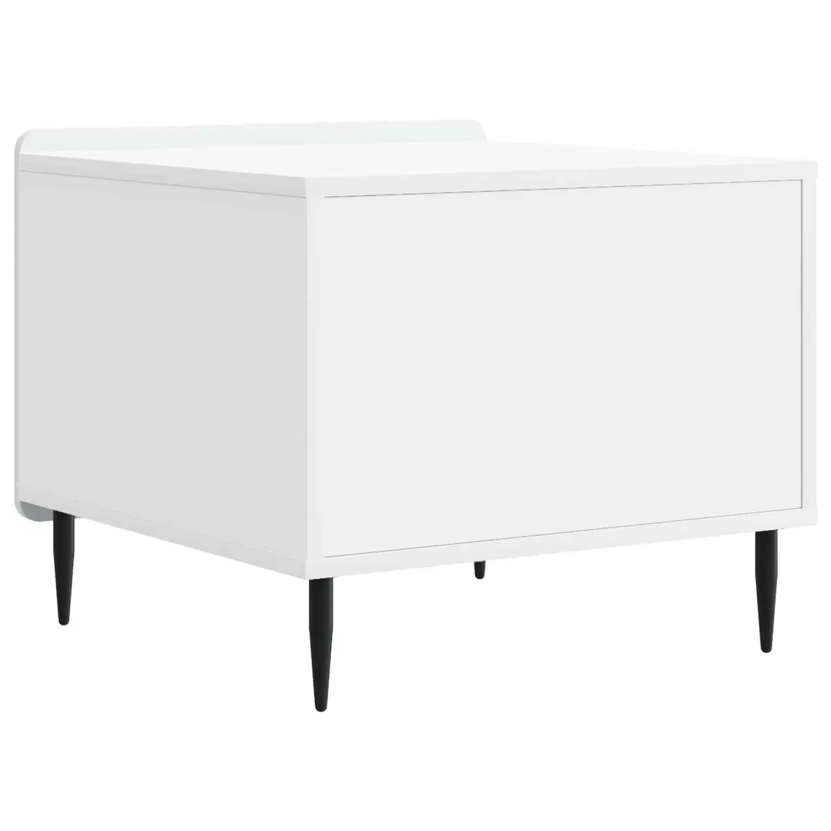 Coffee Table for Living Room Dual-Level White Engineered Wood